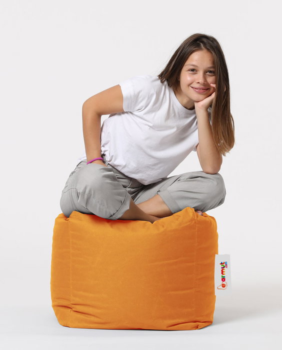 Atelier Del Sofa Square Pouf - Naranja